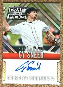 Cy Sneed 2014 Panini Prizm Draft Picks Prospect Autograph Silver #75 Brewers RC - Picture 1 of 1