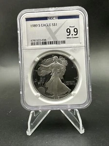 1989-S American Silver Eagle $1 NGC X - PF 69 Ultra Cameo - 9.9 NGCX - Picture 1 of 4