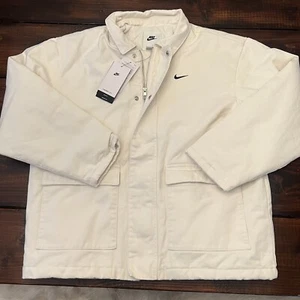 Chaqueta de trabajo aislada Nike ropa deportiva talla grande para hombre blanca $175 DQ4938-030 - Imagen 1 de 8