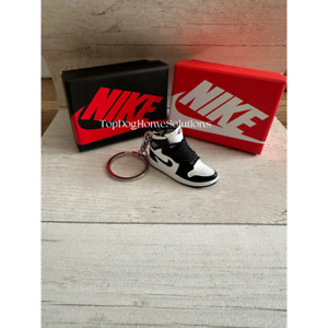 Mini Nike Keyring Sneakers 🔥3D Jordan 1 keychain Trainer Sports Shoe & gift box