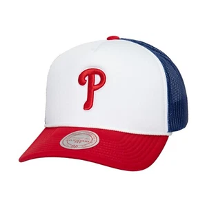 Philadelphia Phillies Mitchell & Ness Blocker Foam Trucker Snap Back Hat - Picture 1 of 4