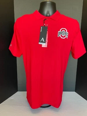 Polo Ohio State Buckeyes Para Hombre Antigua Legacy Piqué - Talla Mediana ¡Nuevo Con Etiquetas! Foto 1 de 3