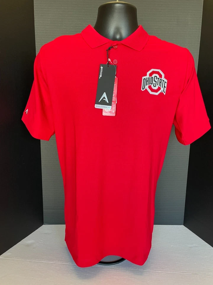 Ohio State Buckeyes Men's Antigua Legacy Pique Polo - Size Medium New With Tags! - Image 1 of 3