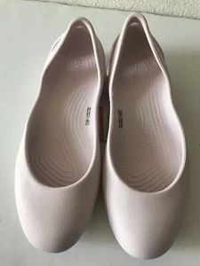 Crocs DAMEN-BALLERINAS BLUSH PINK KADEE FLACH GRÖSSE 8 NEU MIT ETIKETT - Bild 1 von 8