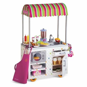 American Girl Campus Snack Cart Hot Dog Stand With Accessories New in Box - Picture 1 of 3