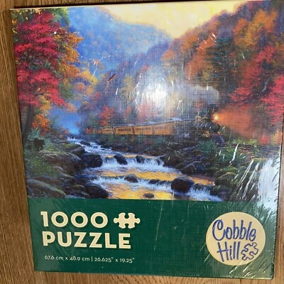 Cobble Hill Smoky Train 1000 Piece Puzzle NEW AND SEALED - Image 1 of 2