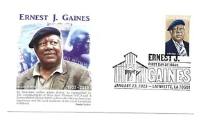 5753 Ernest Gaines, Black Heritage 2023 Panda Cachets pictorial FDC - Picture 1 of 1