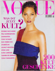 CHRISTY TURLINGTON Helmut Newton ESTHER CANADAS Yohji Yamamoto Vogue 1997 Nov DE