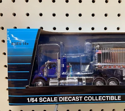 1/64 DCP Dark Cloisonne/Blk/Chr Kenworth T800  Sleeper TRUCK ONLY - Image 1 of 4