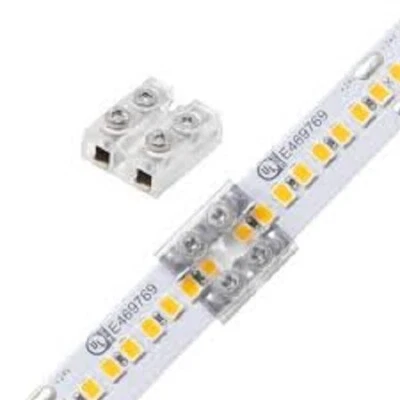 DIODE LED 12-24V TAPE LIGHT TERMINAL BLOCK CONNECTOR 12MM TAPE 2 WIRE (PK OF 25) - Image 1 of 2