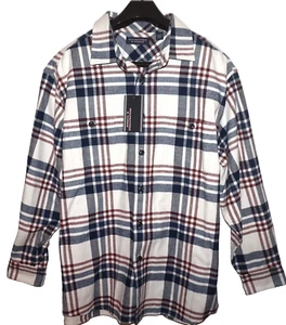 Camisa de franela manga larga Roundtree Yorke XXL CRUDO a cuadros nueva con etiquetas - Imagen 1 de 4