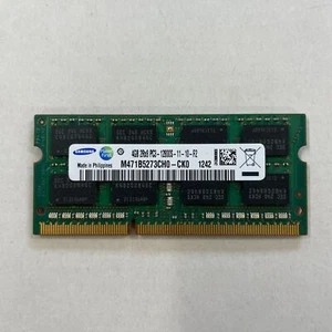 Samsung 4GB DDR3 RAM PC3-12800 1600MHz Unbuffered SODIMM M471B5273CH0-CK0 - Picture 1 of 3