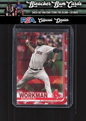 2019 Topps 378 Brandon Workman Independence Day #/76 - Image 1 of 2