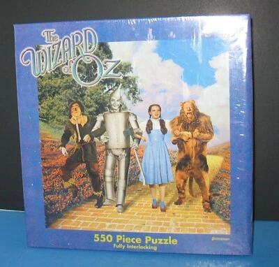 Vintage 1999 Wizard Of Oz Puzzle 550 Piece Pressman Toy Corp Sealed - Image 1 of 3