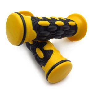 Comfort Yellow Gel Hand Grips L&R 22mm 7/8" For Suzuki B-King Bandit 400 600 - Picture 1 of 9