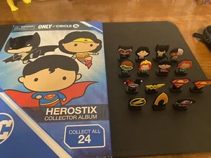 Circle K HEROSTIX Collector Album And 15 Figures - Picture 1 of 3