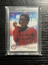 2016 Topps US Olympic Hopefuls Simone Biles 38 RC Card SIGNED AUTO Autograph USA