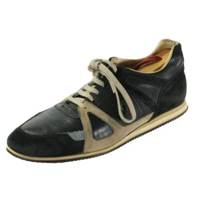 Zapatillas deportivas de moda CHANEL zapatos de caña baja talla 38 EU 7.5 EE. UU. Azul Marino Cuero y Gamuza Foto 1 de 4