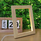 Display Case With Lights Photo Stands Wooden Led Frame Vertical Version