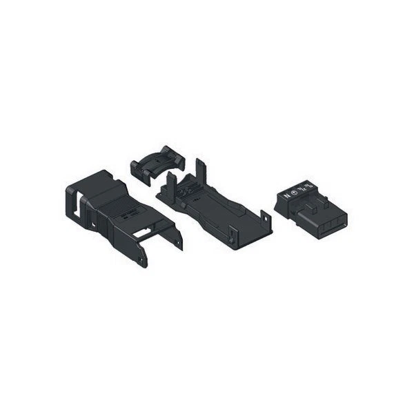 WAGO 890-114 4 Pole 16A 4.4mm Plug with Strain Relief Black - Image 1 of 1