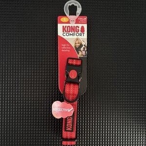 Kong Comfort Neoprene Padded Collar Red Size Small 25.4-35.6cm - Picture 1 of 2