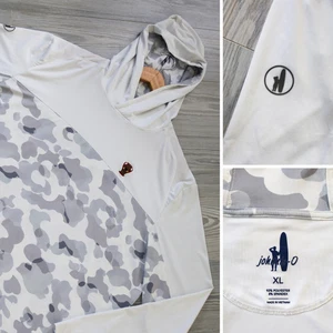 Johnnie O Hoodie Shirt Herren XL weiß Camouflage Performance Angeln UPF Logo - Bild 1 von 6