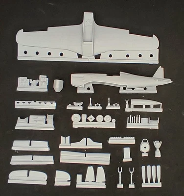 Fiat g59 2a full resin kit with decal italian post war aircraft in 1.48 scale - Immagine 1 di 4