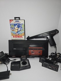 Sega Master System Console Bundle: 2 Controllers, Control Stick, Phaser, 2 Games