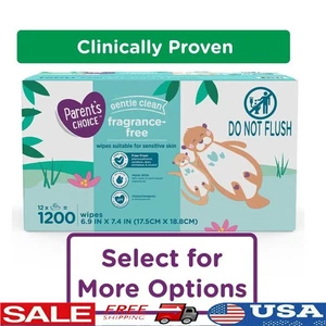 1200 Count Fragrance Free Hypoallergenic Baby Wipes Gentle Cleanse Moisture Lock - Picture 1 of 2