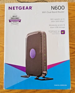 Netgear N600 WiFi Dual Band Router Model WNDR3400 - Picture 1 of 5