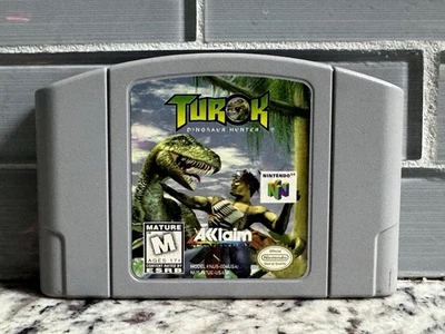 Turok Dinosaur Hunter Nintendo 64 N64 Tested Cartridge Only Authentic - Image 1 of 3