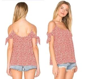 Bailey 44 Montego Bay Micro Floral Top Boho Red XS - Picture 1 of 8