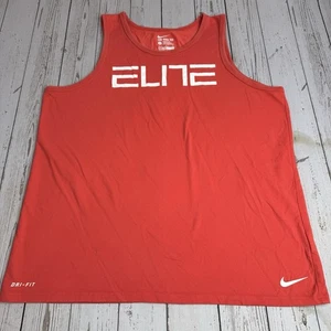 Camiseta sin mangas Nike Elite de baloncesto para hombre grande roja Spellout - Imagen 1 de 9