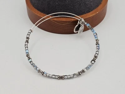  Brazalete Brazalete Alex & Ani "Twilight Balance" Cristal Cuentas Plata ✨️ Foto 1 de 4