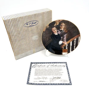 VTG~The Bradford Exchange~Gone with the Wind "Melanie and Ashley" Plate w/COA - Foto 1 di 10