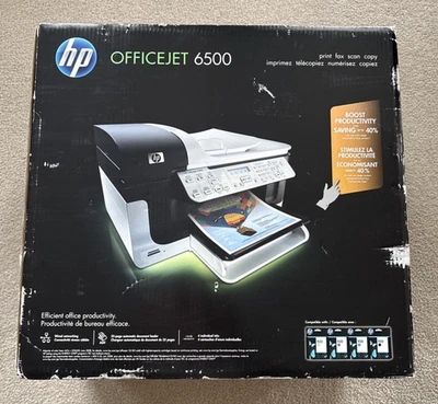 HP Officejet 6500 Printer E709a Print Fax Scan Copy Factory Sealed New - Image 1 of 4