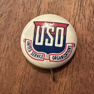 WWII USO Pin Maker Marked On Back Chicago USA - Picture 1 of 6