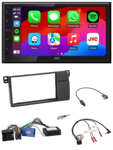 JVC Bluetooth 2DIN Lenkrad DAB USB Autoradio für BMW 3er E46 2002-2006 schwarz - Bild 1 von 12