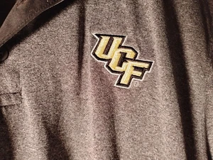 UCF Shirt Pro Edge XL gold gesticktes Logo Freizeit Herren Golf grau schwarz - Bild 1 von 13