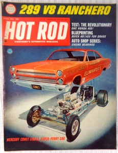 Hot Rod Magazine April 1966 Vol 19 No 4 289 V8 Ranchero Buick Funny Cars VG! - Picture 1 of 4