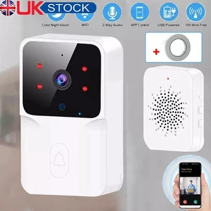 Smart WiFi Wireless Video Doorbell Security Ring Phone Camera Door Bell Intercom - Picture 1 of 16