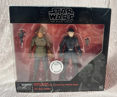 B15 Hasbro Star Wars The Black Series Almirante Ackbar y Oficial FO TRU Exclusivo Foto 1 de 4