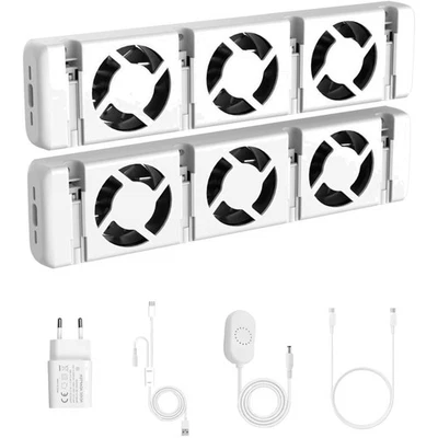 Heizkörper Ventilator, 2er-Pack, leise, Energie sparen, Innenbereich, Tragbar - Bild 1 von 4