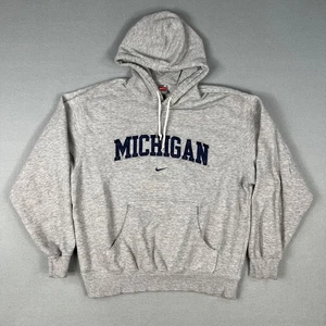 Sudadera con capucha Y2K Nike University of Michigan para hombre M Wolverines década de 2000 Center Swoosh - Imagen 1 de 11