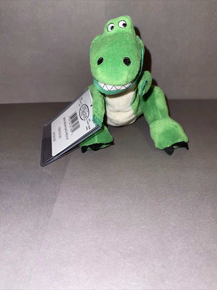 Disney Toy Story Rex The Dinosaur 9" Mini Bean Bag 90s Beanie RARE