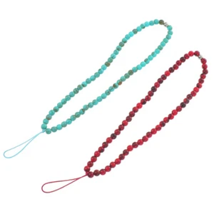 2 Pcs Mobile Phone Chain Hanging Straps Cellphone Lanyard Charm Holder - Zdjęcie 1 z 12