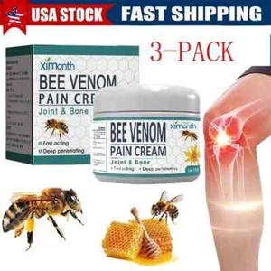 3-pack Bee Venom Pain and Bone Healing Cream, Joint and Bone Healing Creams - Picture 1 of 10