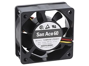 109R0612S401 Lüfter: DC axial 12VDC 60x60x25mm 39m3/h 33dBA kugelförmig SANYO DE - Bild 1 von 1