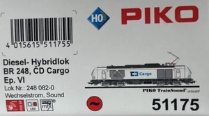 PIKO 51175 H0 Diesel/E-Lok BR 248 CD Cargo VI + PluX22 Dic. Sonido AC - Imagen 1 de 2