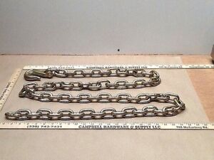 Auto Body Frame Machine Pull Chain 3/8" x 14' Grade 70 3/8" with Grab Hook